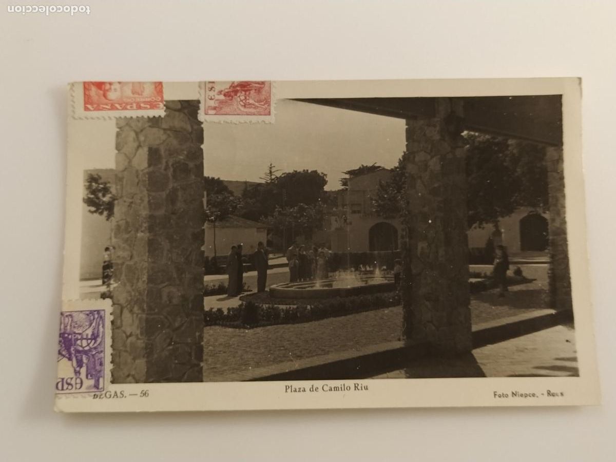 Postales: BEGAS - PLAZA DEL CAMILO RIU - FOTO NIEPCE - POSTAL ANTIGUA (116.840)