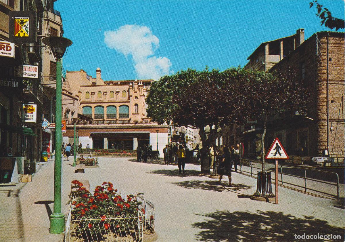 Postales: POBLA DE SEGUR (LLEIDA) PLA&Ccedil;A DE SANT MIQUEL - ESCUDO DE ORO N&ordm;5180 - S/C