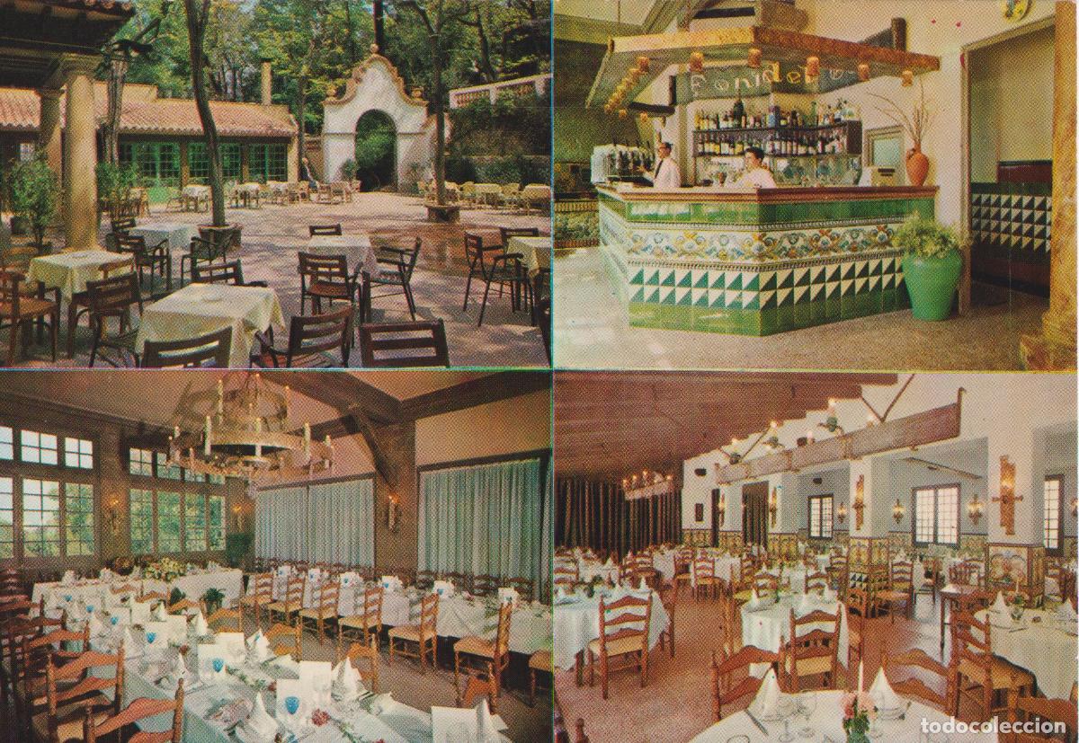 Postales: MONTJUICH (BARCELONA) FINAL CALLE LLEIDA, RESTAURANTE FONT DEL GAT - S/C
