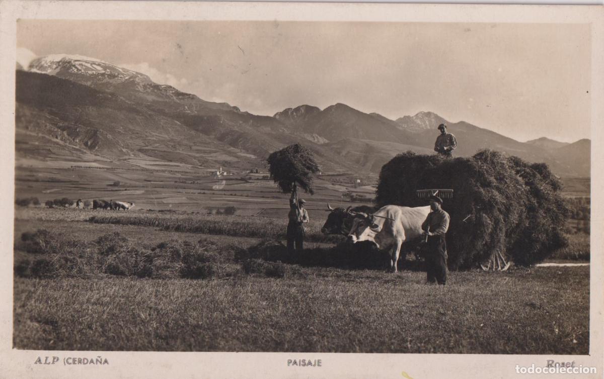 Postales: ALP (GIRONA) PAISAJE &ndash; ROSET &ndash; CIRCULADA