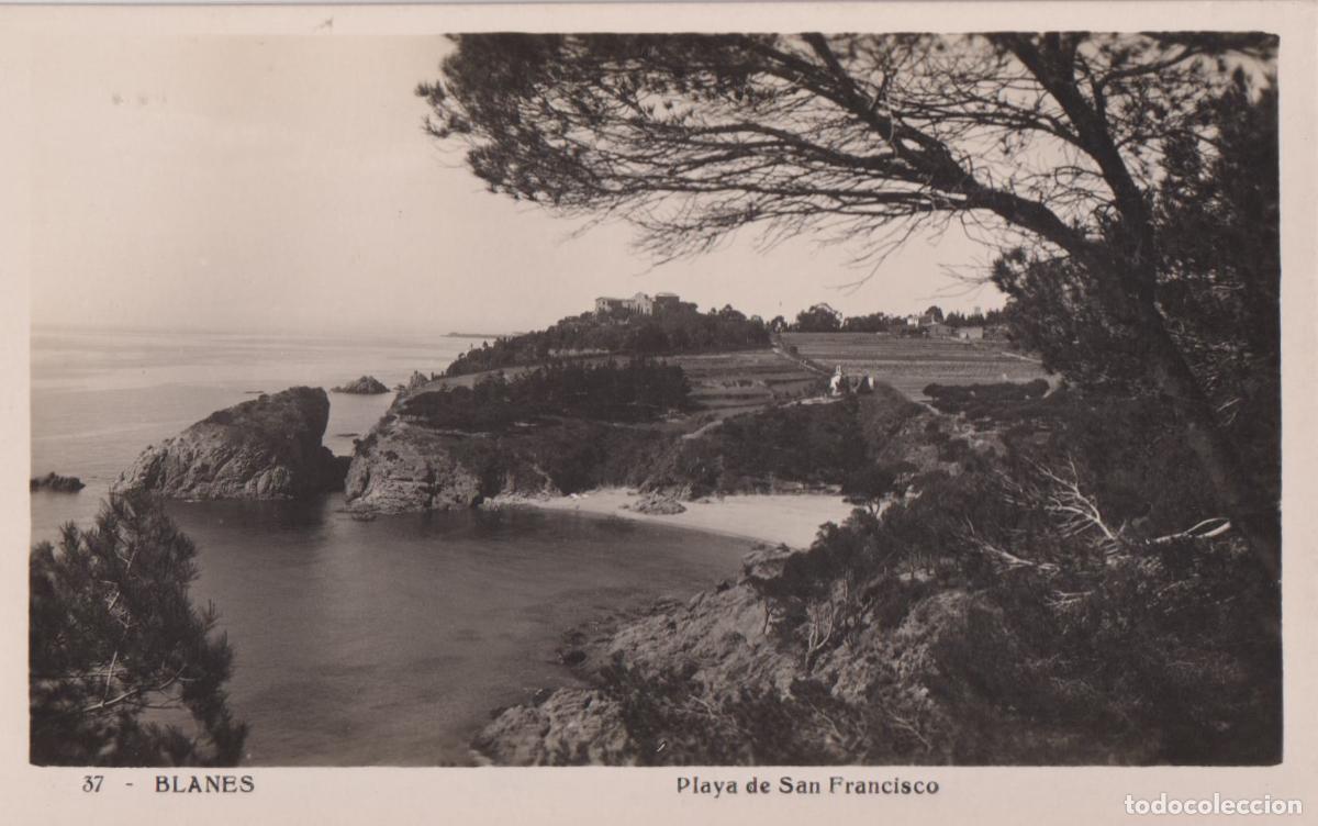 Postales: BLANES (GIRONA) PLAYA DE SAN FRANCISCO &ndash; S/C