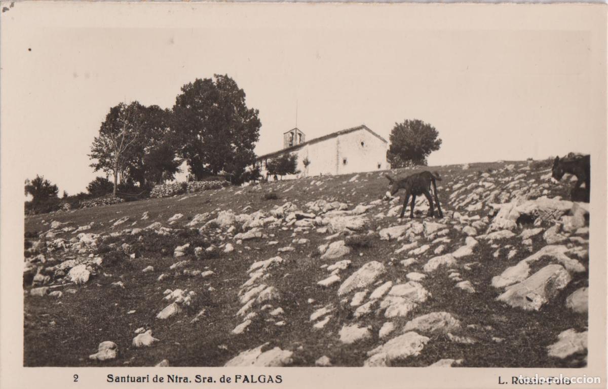 Postales: LA POBLA DE LILLET (BARCELONA) SANTUARI DE NRA. SRA. DE FALGAS &ndash; L.ROISIN FOTO N&ordm;2 &ndash; CIRCULADA 1956