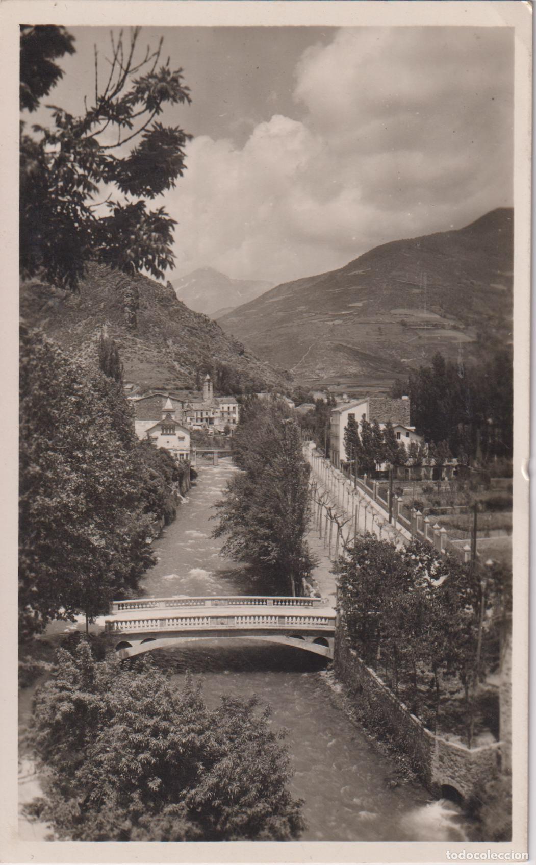 Postales: RIBES DE FRESER (GIRONA) LA VILLA EN PLENA FLOR &ndash; CIRCULADA 1950