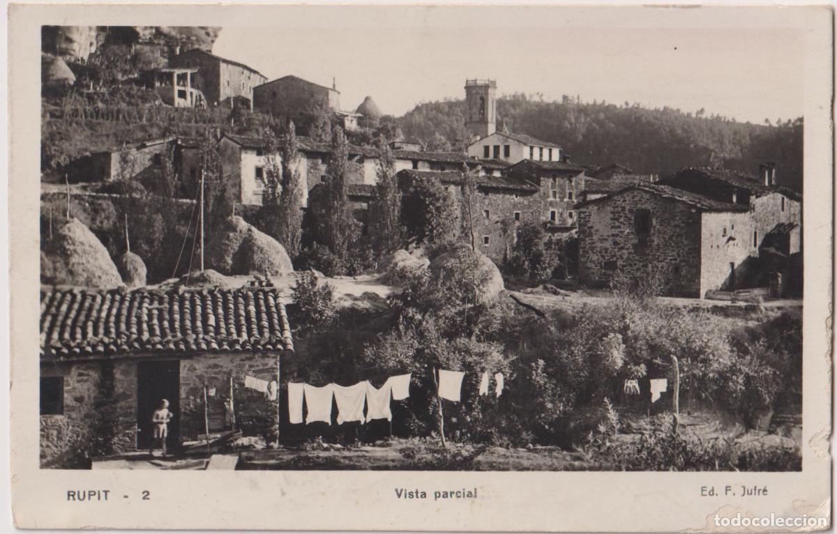 Postales: RUPIT (BARCELONA) VISTA PARCIAL &ndash; ED.F. JUFR&Eacute; N&ordm;2 &ndash; CIRCULADA 1934
