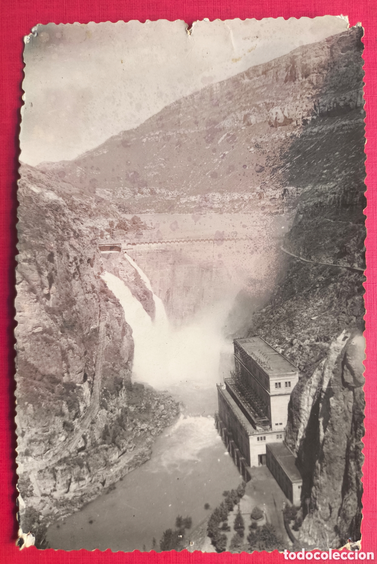 Postales: CAMARASA CENTRAL EL&Eacute;CTRICA POSTAL FOTOGR&Aacute;FICA EX. T. LLOP LLEIDA C. 1955