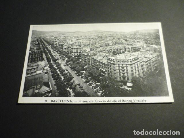 Postales: BARCELONA PASEO DE GRACIA DESDE EL BANCO VITALICIO