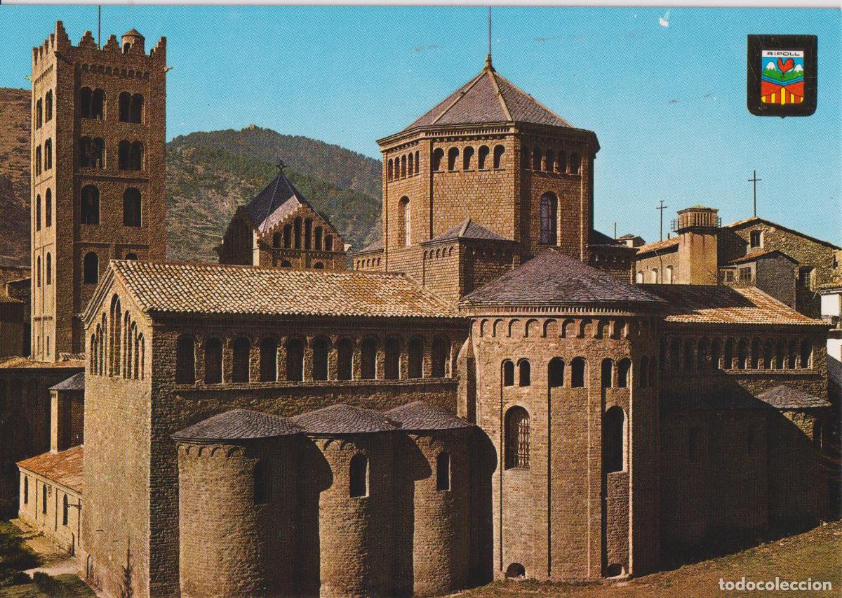 Postales: CATALU&Ntilde;A ROM&Aacute;NICA: RIPOLL, MONASTERIO SANTA MARIA (S.XI) - ESCUDO DE ORO N&ordm;1993 - S/C