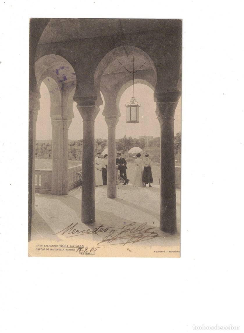 Postales: CALDAS DE MALAVELLA. VEST&Iacute;BULO. CARTERIA