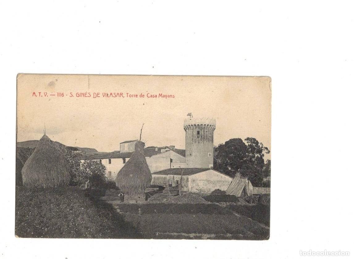 Postales: SAN GIN&Eacute;S DE VILASAR. ATV 1116. TORRE DE CASA MAYANS