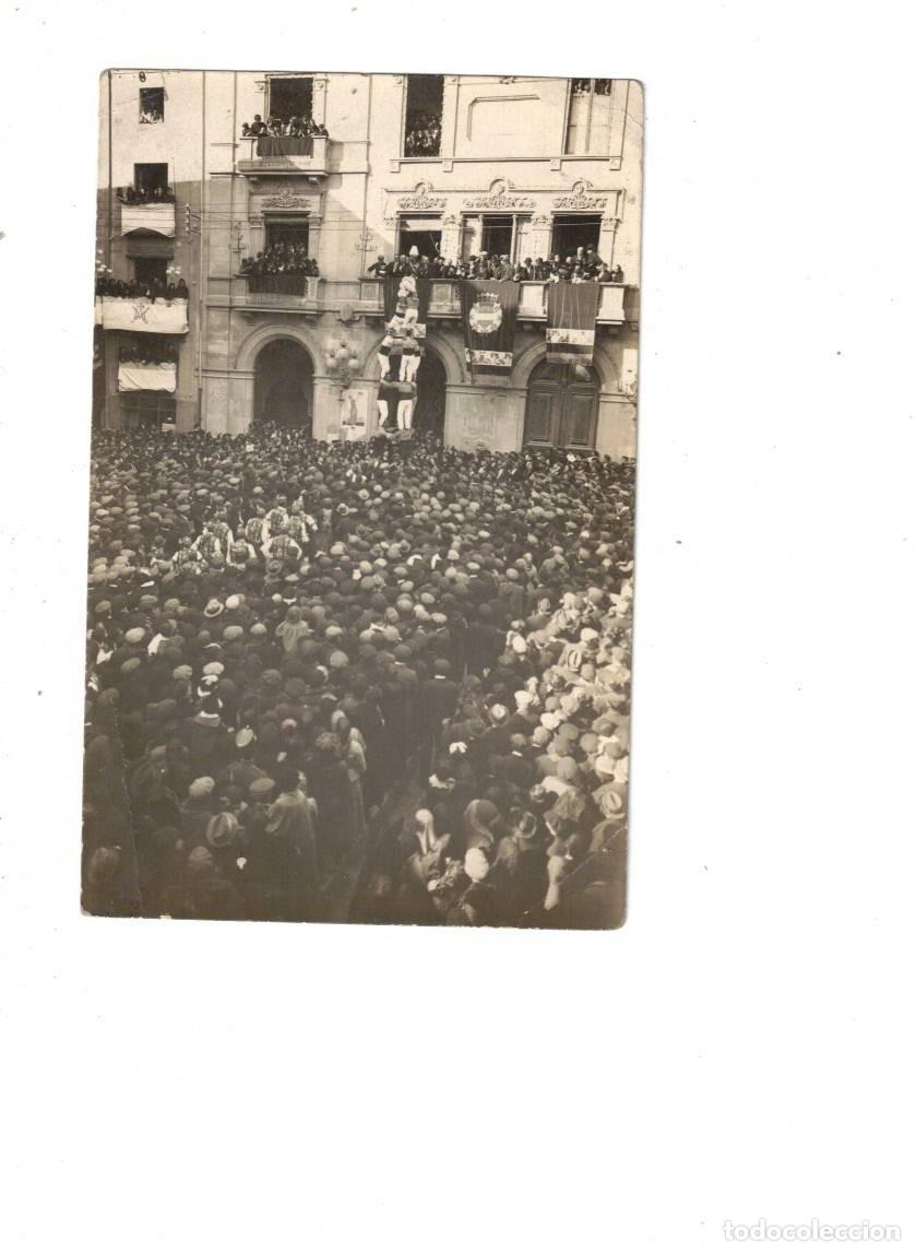 Postales: VILAFRANCA DEL PANADES. CASTELLERS. FOTOGR&Aacute;FICA
