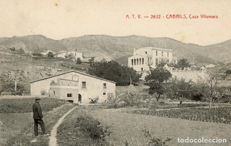 Postales: a00702 2632 Cabrils Casa Vilumara Atv N&ordm;2632 circulada 1913
