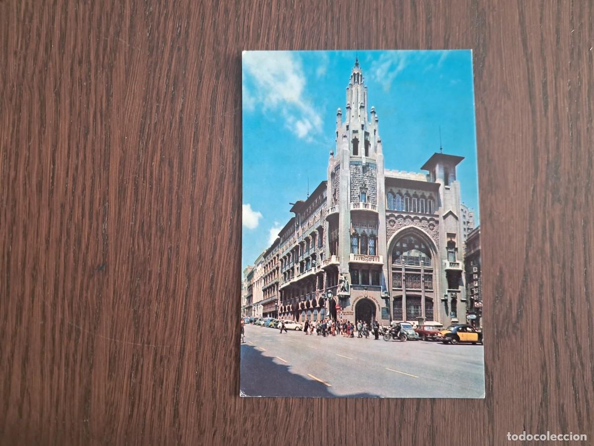 Postales: postal de Espa&ntilde;a, caja de ahorros para la vejez y de ahorros, oficinas centrales, Barcelona. a&ntilde;os 70