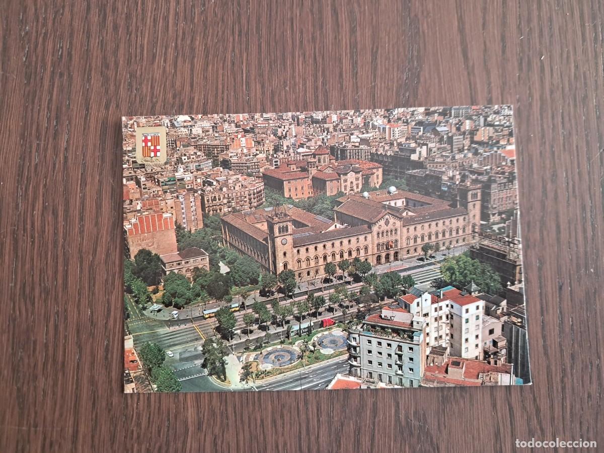 Postales: postal de Espa&ntilde;a, plaza universidad, Barcelona n&ordm; 320. escudo de oro.