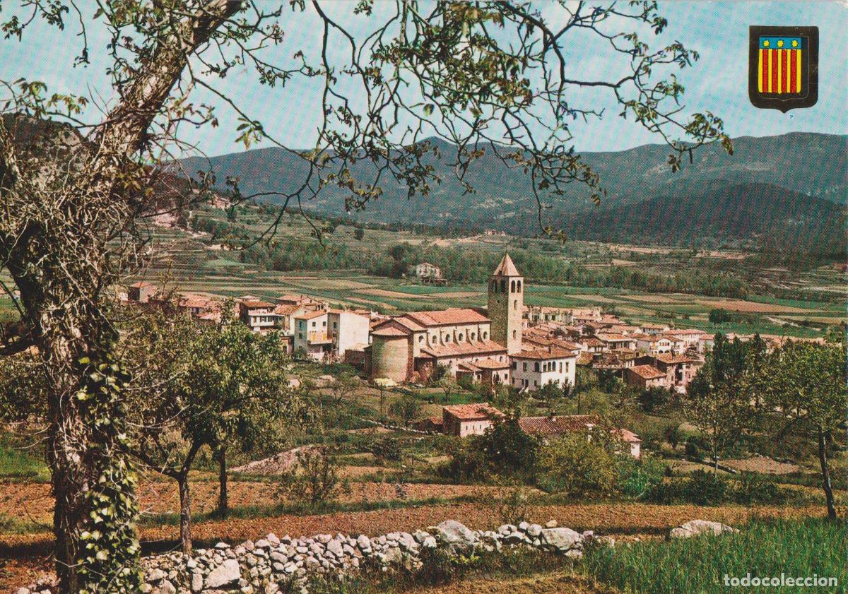 Postales: LES PLANES D'HOSTOLES (GIRONA) VISTA GENERAL - ESCUDO DE ORO N&ordm;3445 - S/C