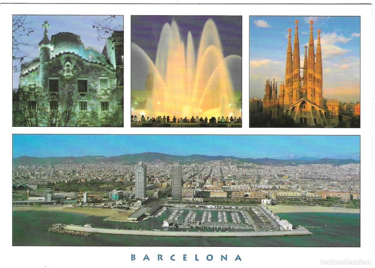 Postales: Postal Barcelona. Varias vistas. ref. 7-barcelona41