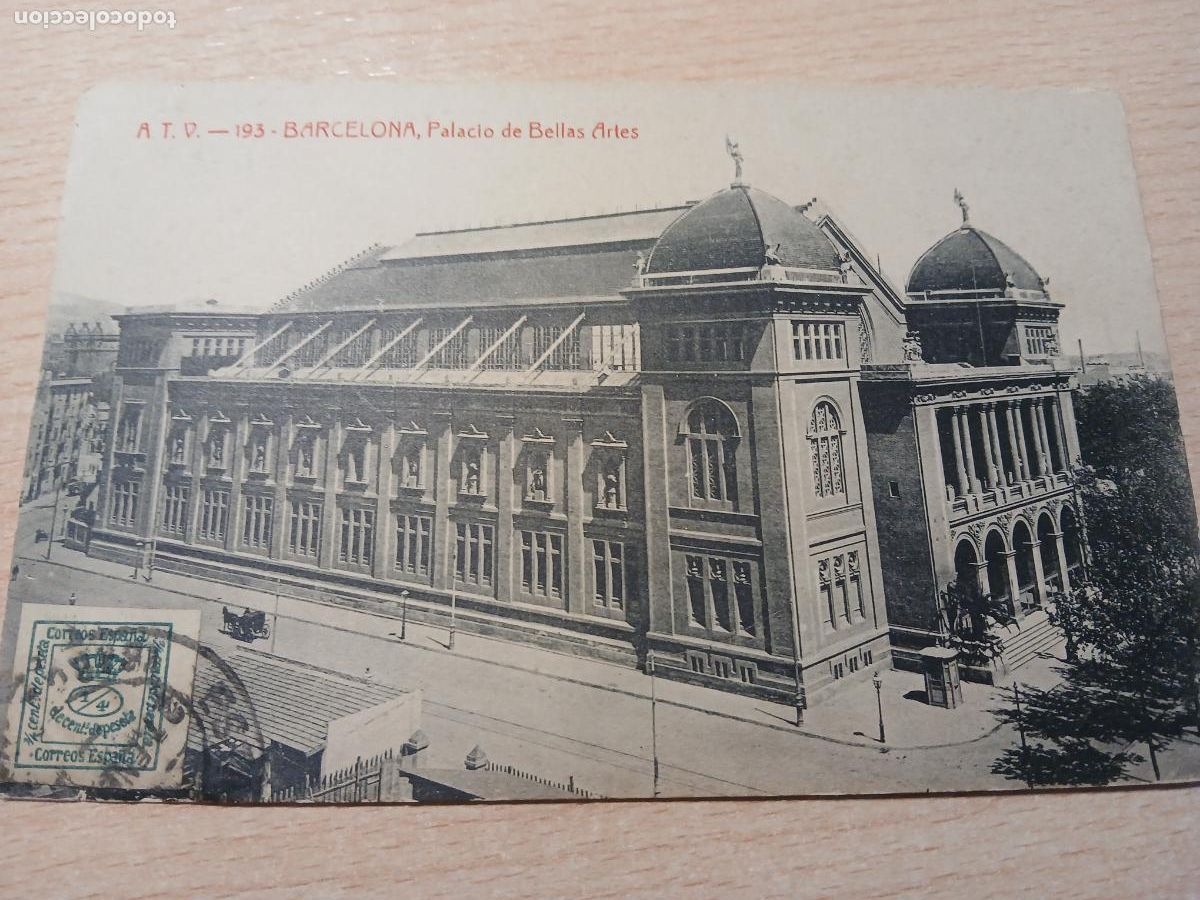 Postales: postal barcelona, palacio de bellas artes, atv 193