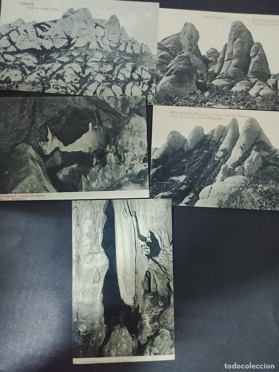Postales: Lote de 5 postales de Montserrat, Barcelona