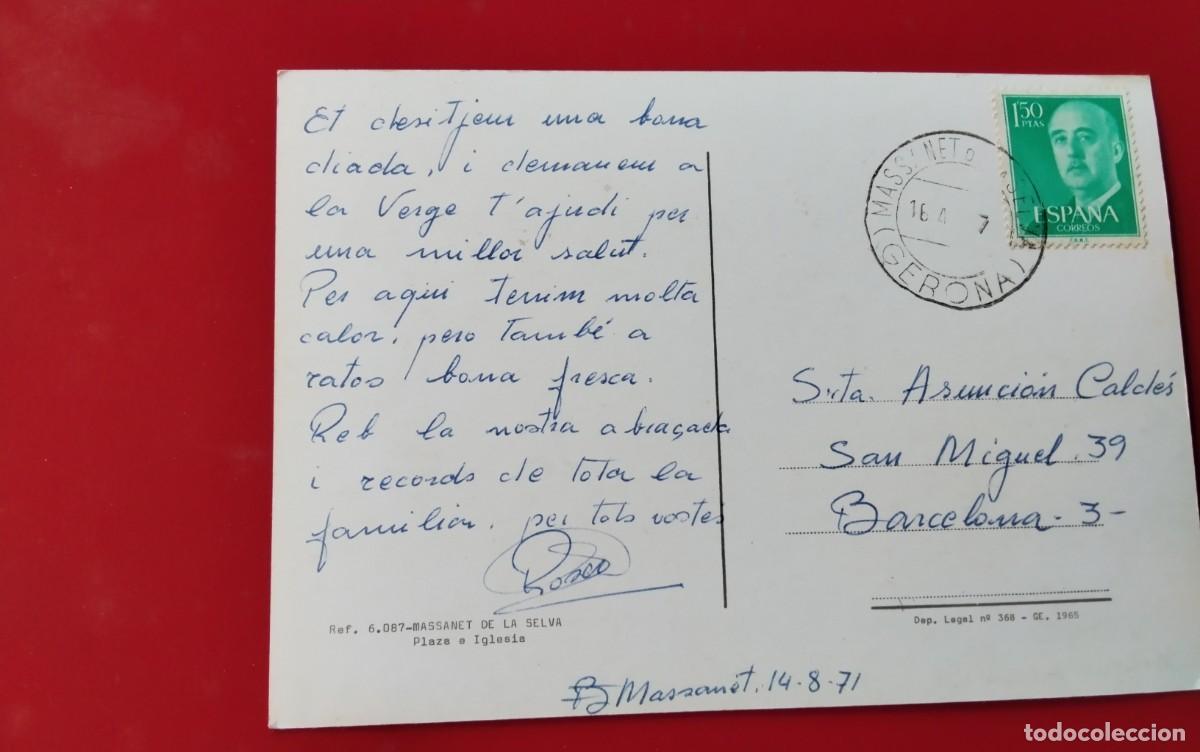 Postales: MASSANET DE LA SELVA , POSTAL ANTIGUA - Foto 3
