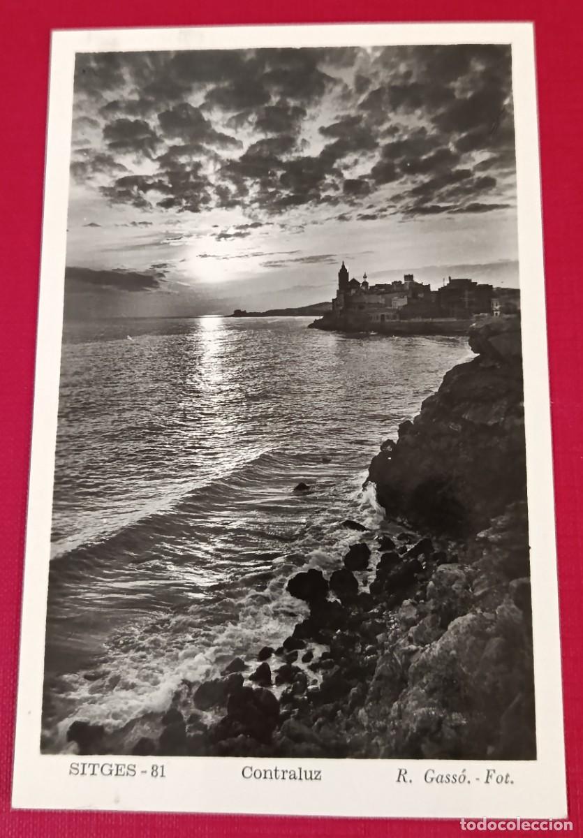 Postales: POSTAL FOTOGRAFICA SITGES 1950 - CONTRALUZ - R. GASSO