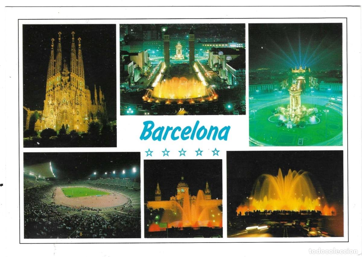 Postales: Postal Barcelona, varias vistas. ref. 7-barcelona53