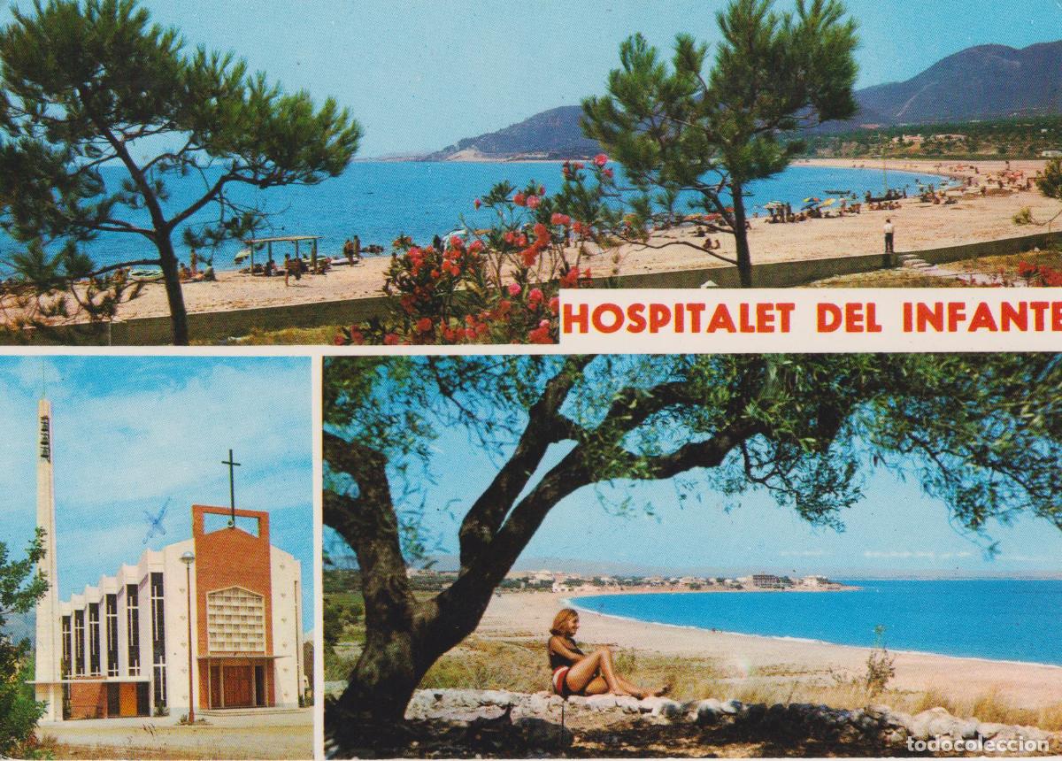 Postales: HOSPITALET DE L'INFANT (TARRAGONA) PLATGE - FOTO COLOR RAYMOND N&ordm;4 - CIRCULADA