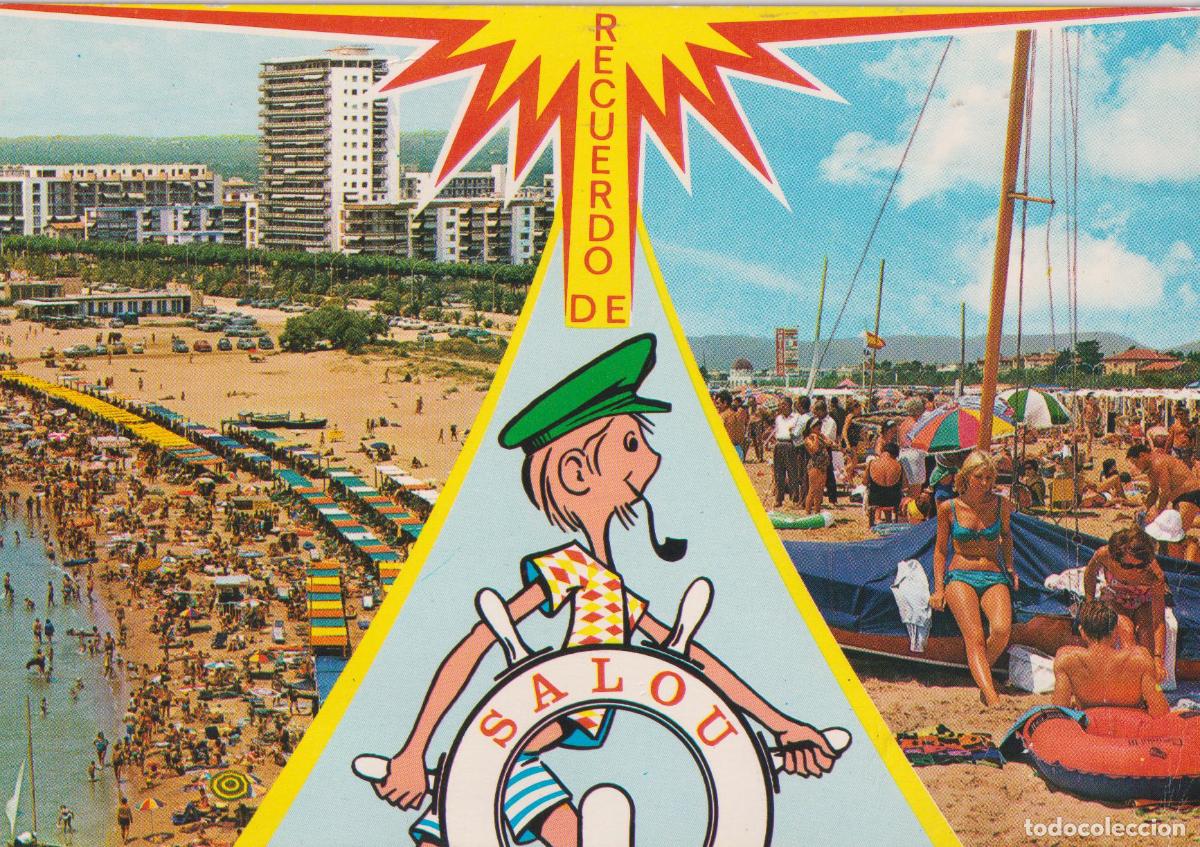 Postales: SALOU (TARRAGONA) BELLEZAS DE LA CIUDAD - GARCIA GARRABELLA N&ordm;38 - ESCRITA