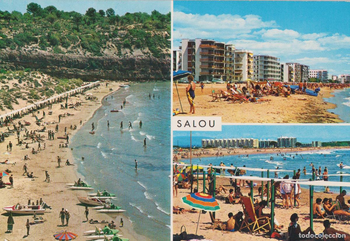 Postales: SALOU (TARRAGONA) PLAYA - GARCIA GARRABELLA N&ordm;14 - CIRCULADA