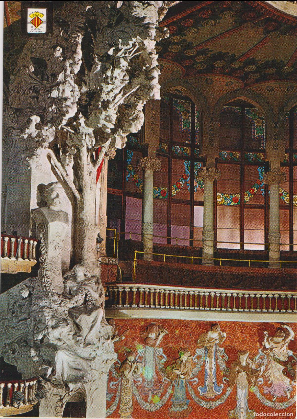 Postales: PALAU DE LA MUSICA CATALANA 2&ordf; SERIE - LAS FLORS DE MAIG, PAU GARGALLO - ESC.DE ORO N&ordm;19 - S/C
