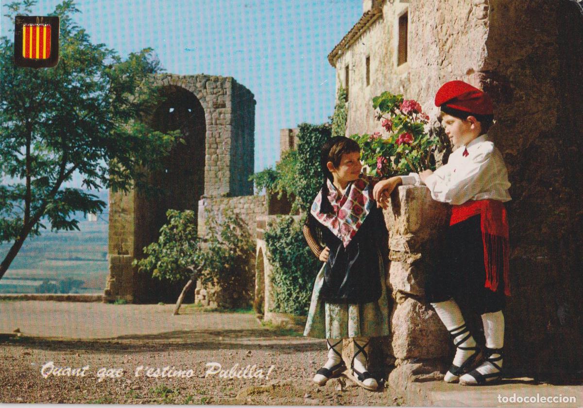 Postales: CATALUNYA T&Iacute;PICA, T'ESTIMO PUBILLA - ESCUDO DE ORO N&ordm;4 - ESCRITA
