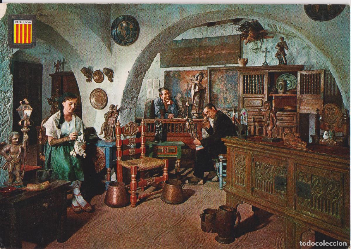 Postales: CATALUNYA T&Iacute;PICA, CAL FUSTER, LA POBLA CLARAMUNT - ESCUDO DE ORO N&ordm;1892 - ESCRITA