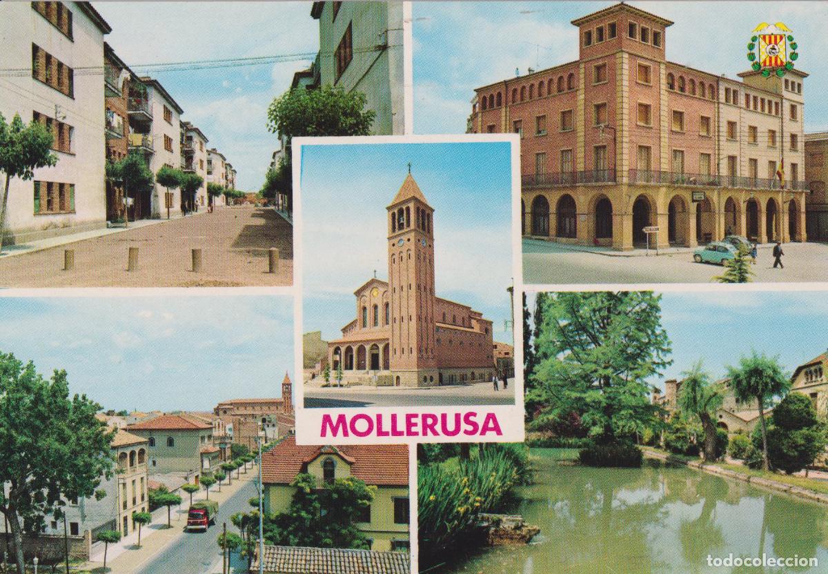 Postales: MOLLERUSA (LLEIDA) DIVERSOS ASPECTOS DE LA CIUDAD - FOTO RAYMOND N&ordm;1 - ESCRITA