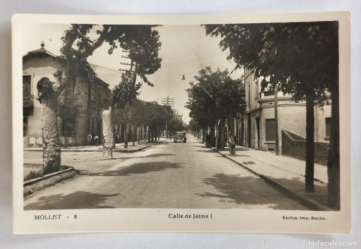 Postales: POSTAL ESCRITA - MOLLET 8 Calle de Jaime I - Exclus. Imp. Bachs.