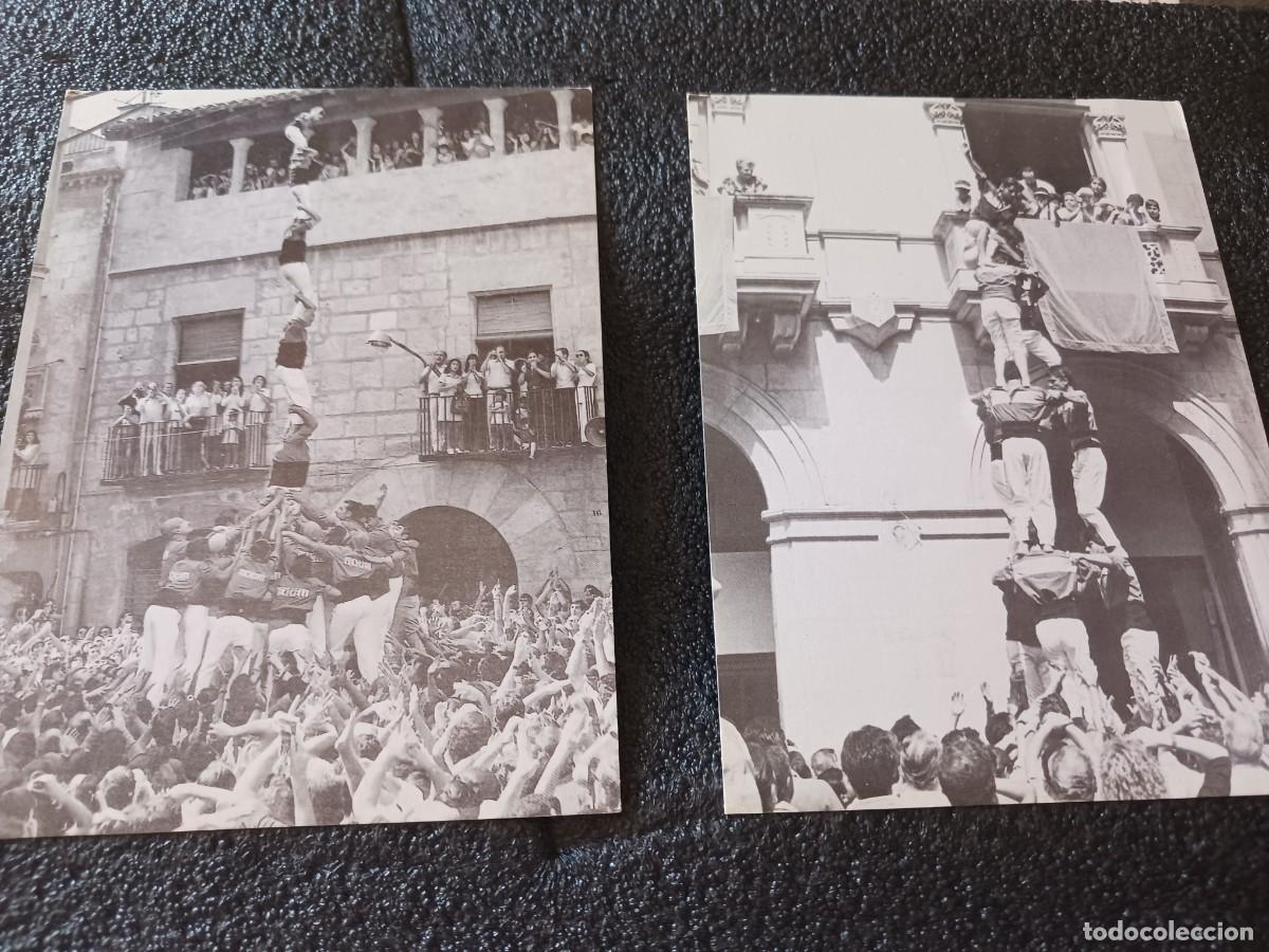Postales: 2 postales facsimil de diari de tarragona, colla de xicots de valls i nens del vendrell