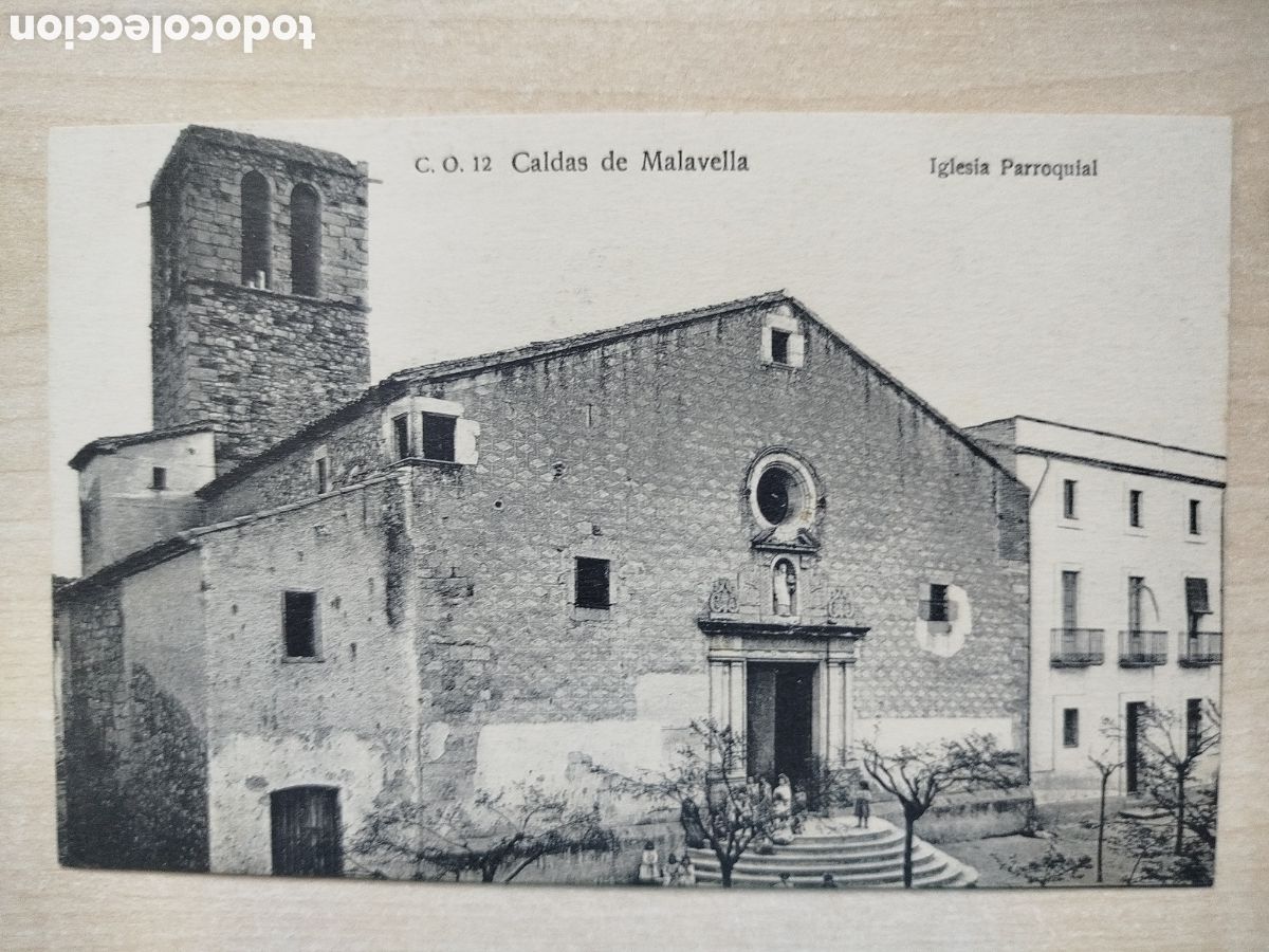 Postales: Postal Caldes de Malavella, Esgl&eacute;sia parroquial