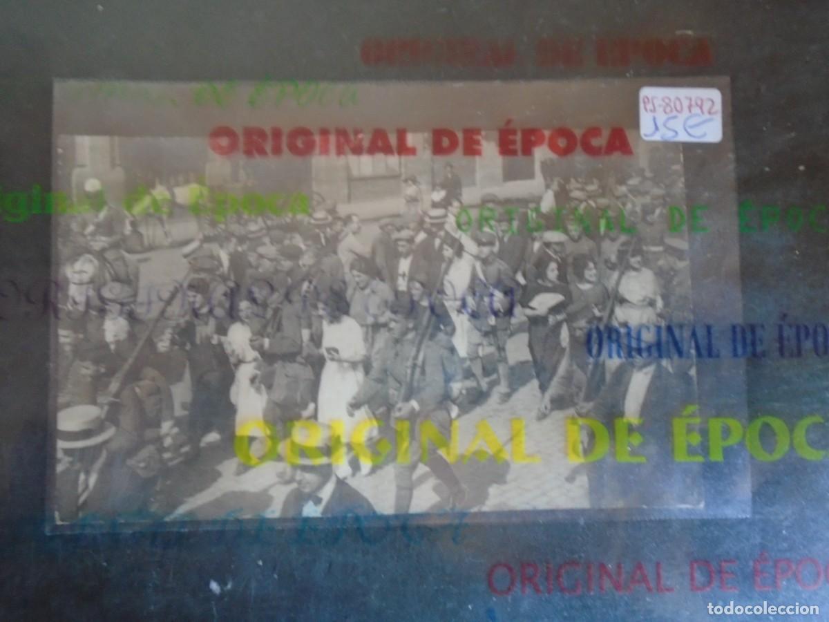 Postales: (PS-80792)POSTAL FOTOGRAFICA DE BARCELONA?-TROPAS HACIA LA GUERRA DEL RIF