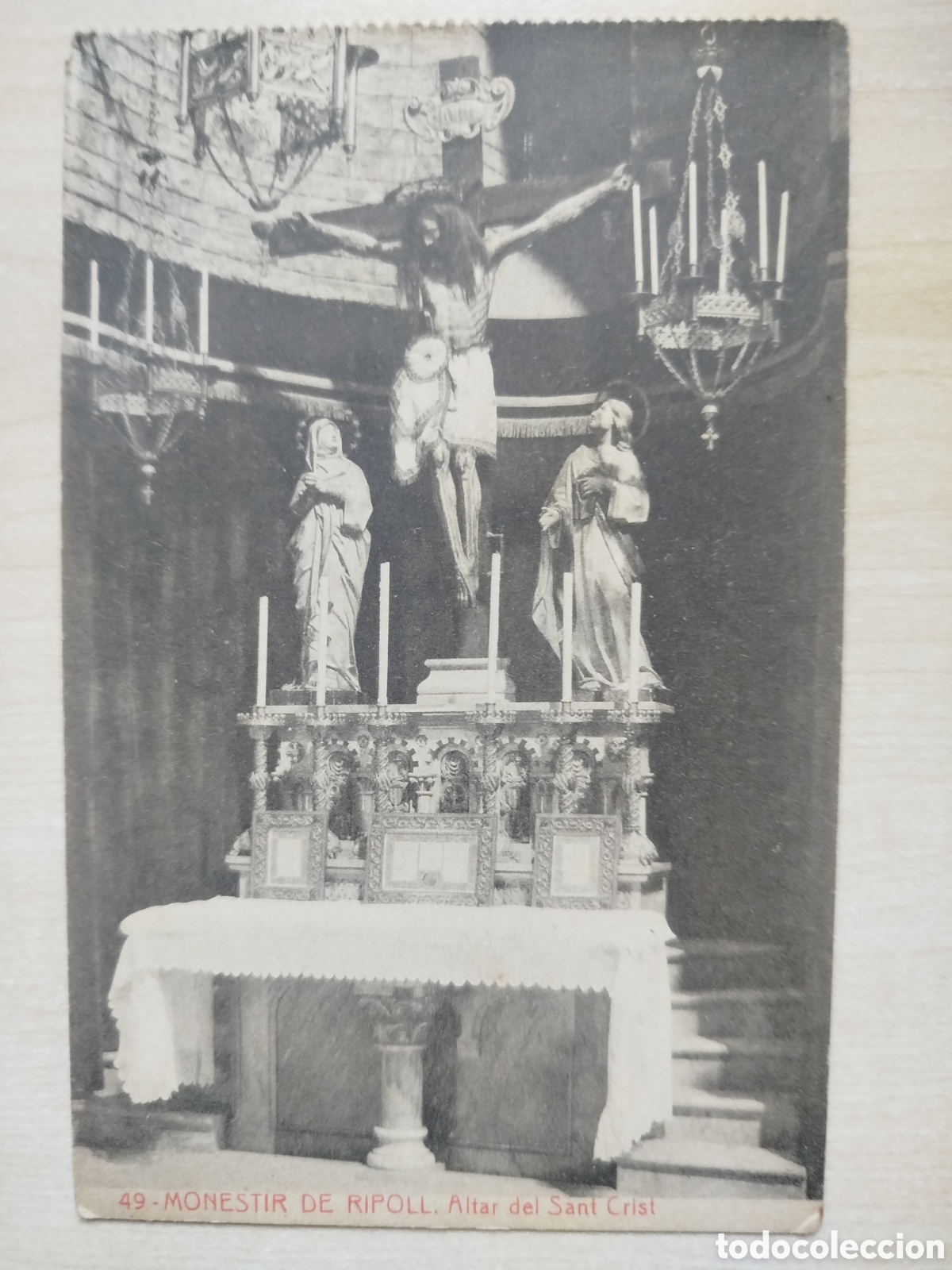 Postales: Monestir de Ripoll, altar del Sant Crist