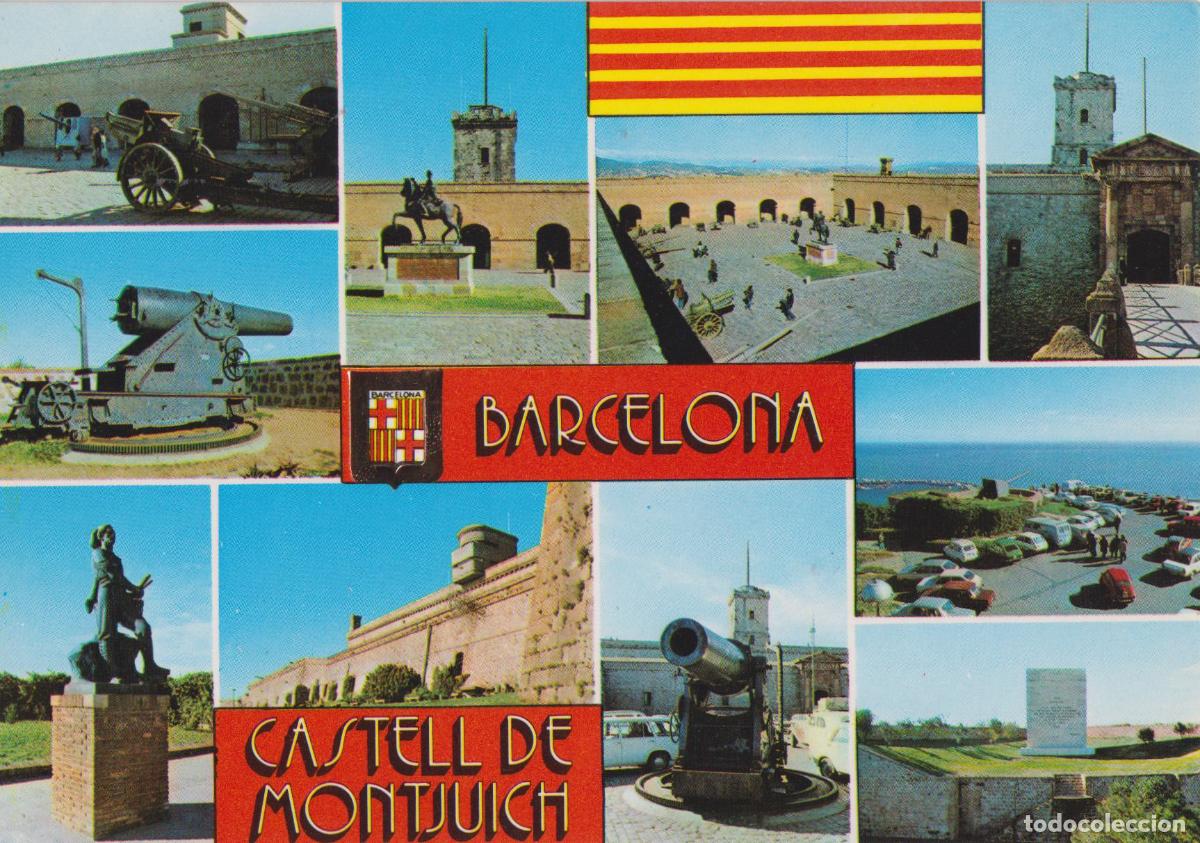 Postales: BARCELONA, CASTELL DE MONTJUICH - ESCUDO DE ORO N&ordm;422 - ESCRITA