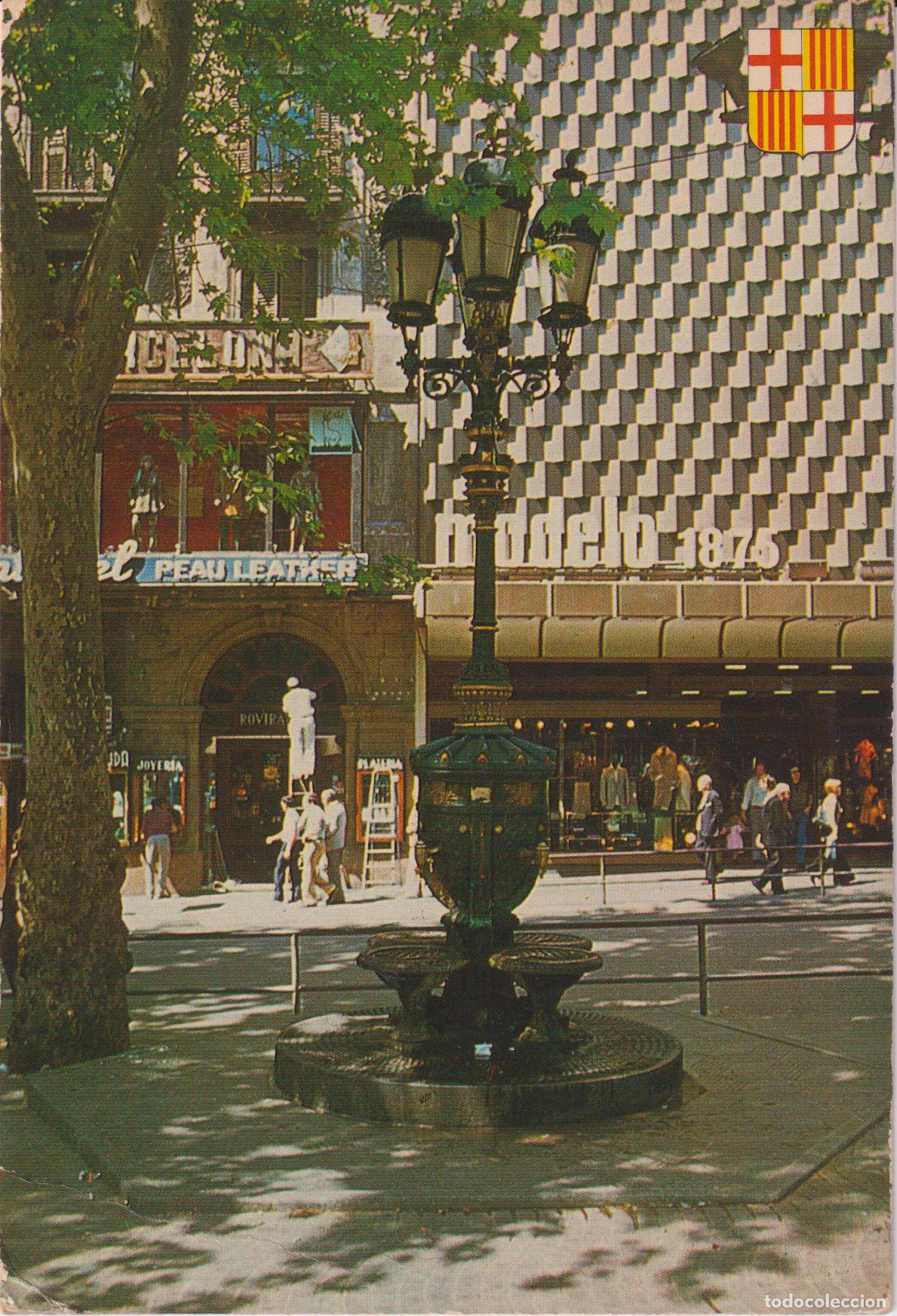 Postales: BARCELONA, FONT DE CANALETES, RAMBLES - GARCIA GARRABELLA N&ordm;160 - S/C