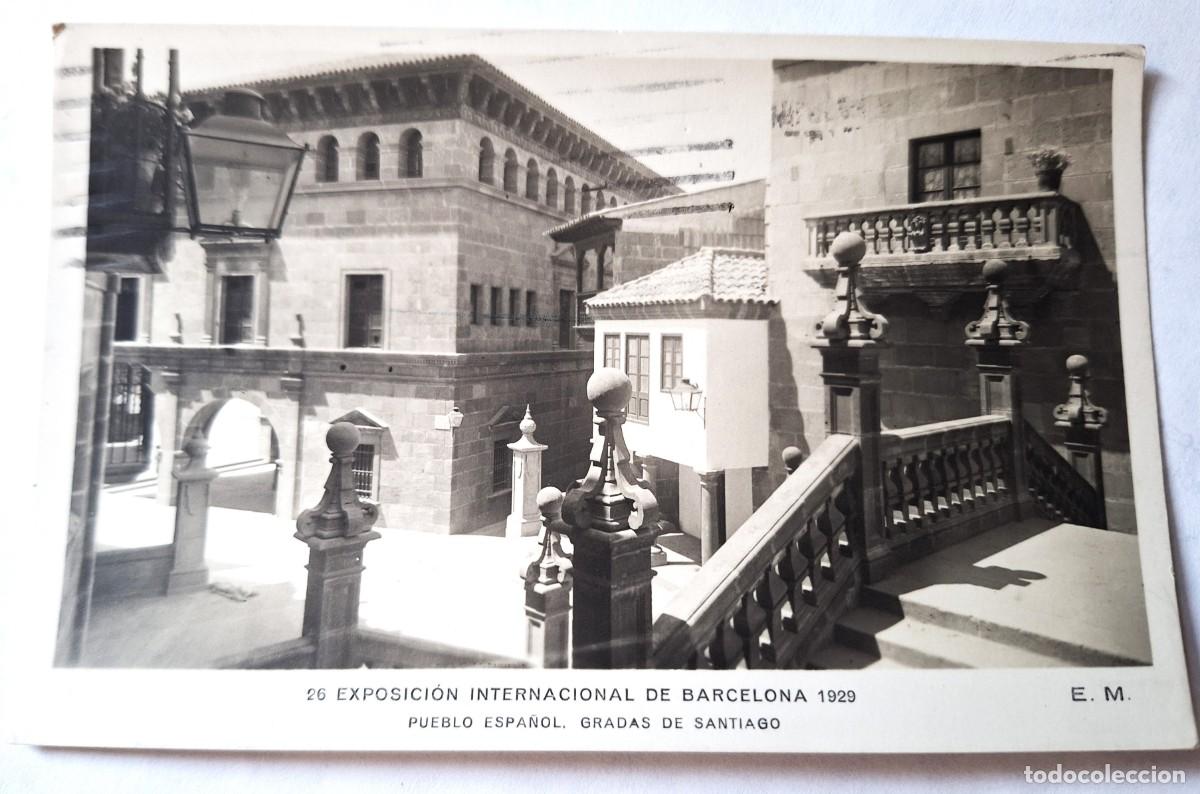 Postales: BARCELONA - POSTAL MUY ANTIGUA MANUSCRITA EN 1929 - EXPOSICION INTERN. BARCELONA 1929 - BUEN ESTADO