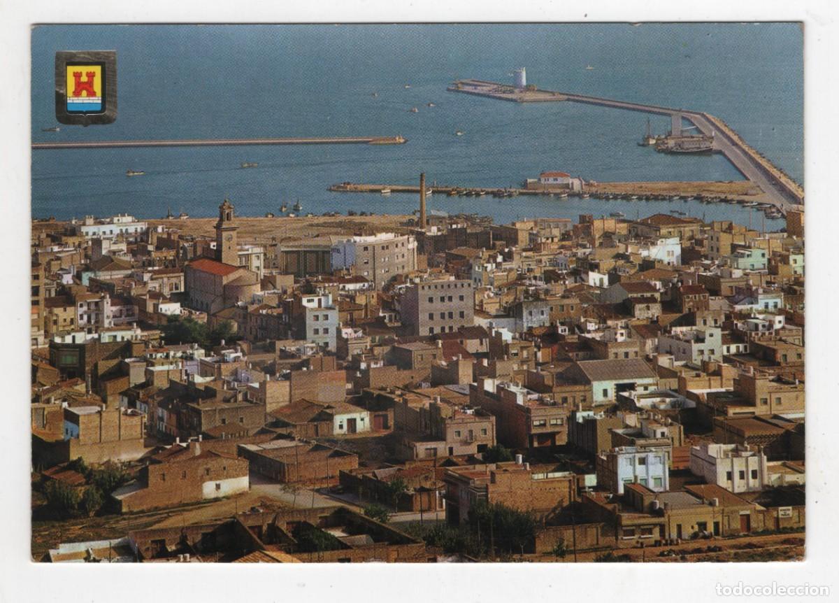 Postales: SAN CARLOS DE LA RAPITA VISTA GENERALESCUDO DE ORO SIN ESCRIBIR IMAGEN DE LAS DOS CARAS
