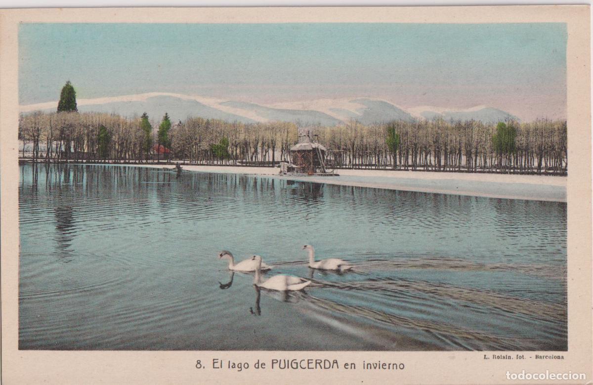 Postales: EL LAGO DE PUIGCERDA EN INVIERNO - L.ROISIN FOT N&ordm;8 - S/C