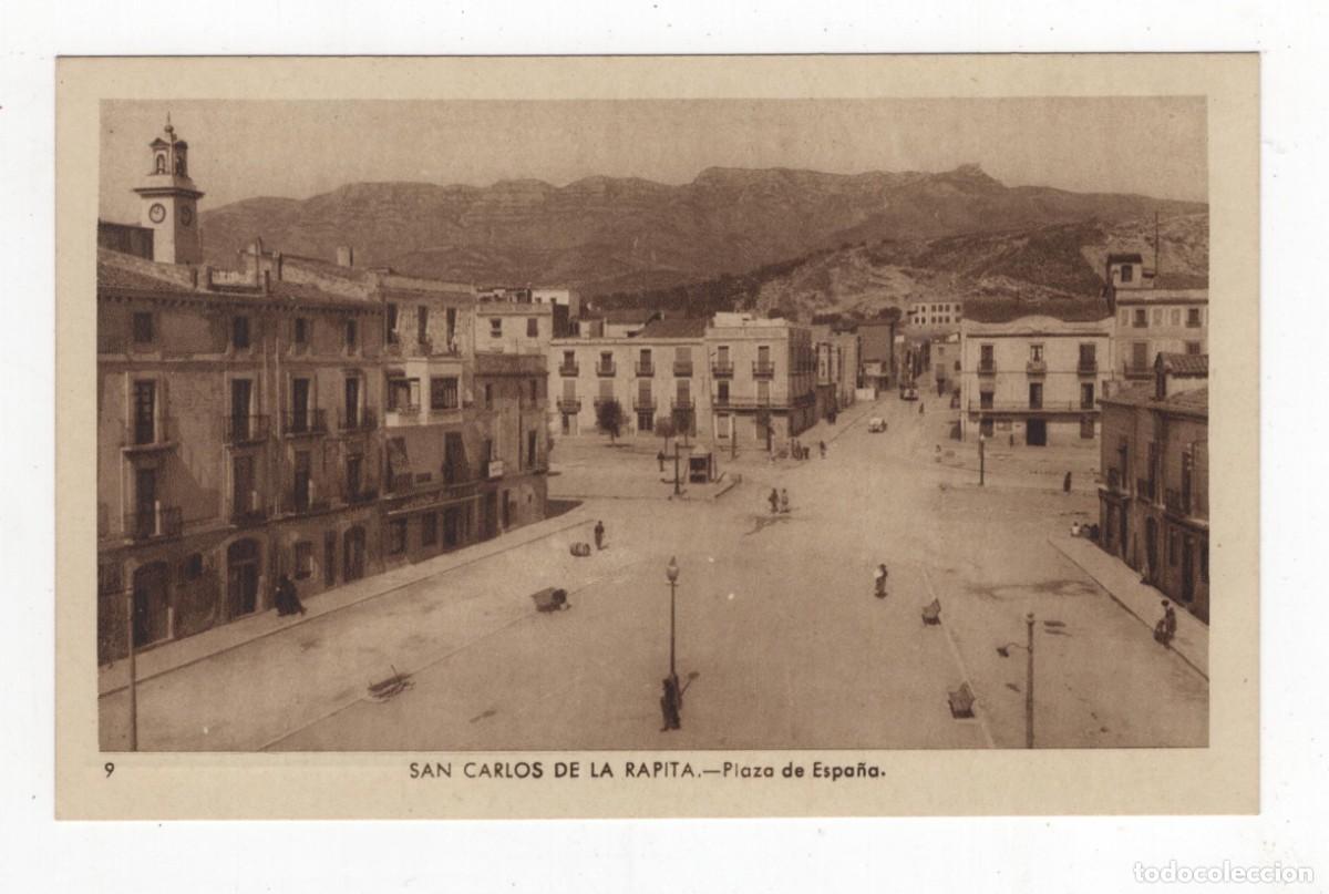 Postales: SAN CARLOS DE LA RAPITA PLAZA CARLOS III EDICIONES AGUSTIN FIGOLS NUEVA SIN USO VER DOS CARAS
