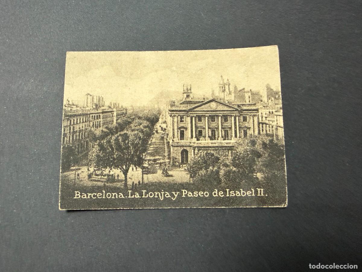 Postales: POSTAL ORIGINAL. D&Eacute;CADA A&Ntilde;OS 30. BARCELONA. LA LONJA Y PASEO DE ISABEL II. N&ordm; 986