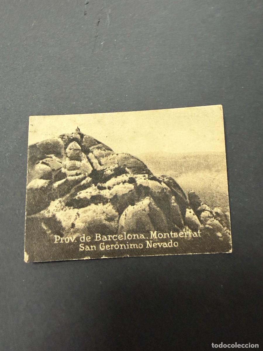 Postales: POSTAL ORIGINAL. D&Eacute;CADA A&Ntilde;OS 30. BARCELONA. MONTSERRAT. SAN GER&Oacute;NIMO NEVADO. N&ordm; 1008