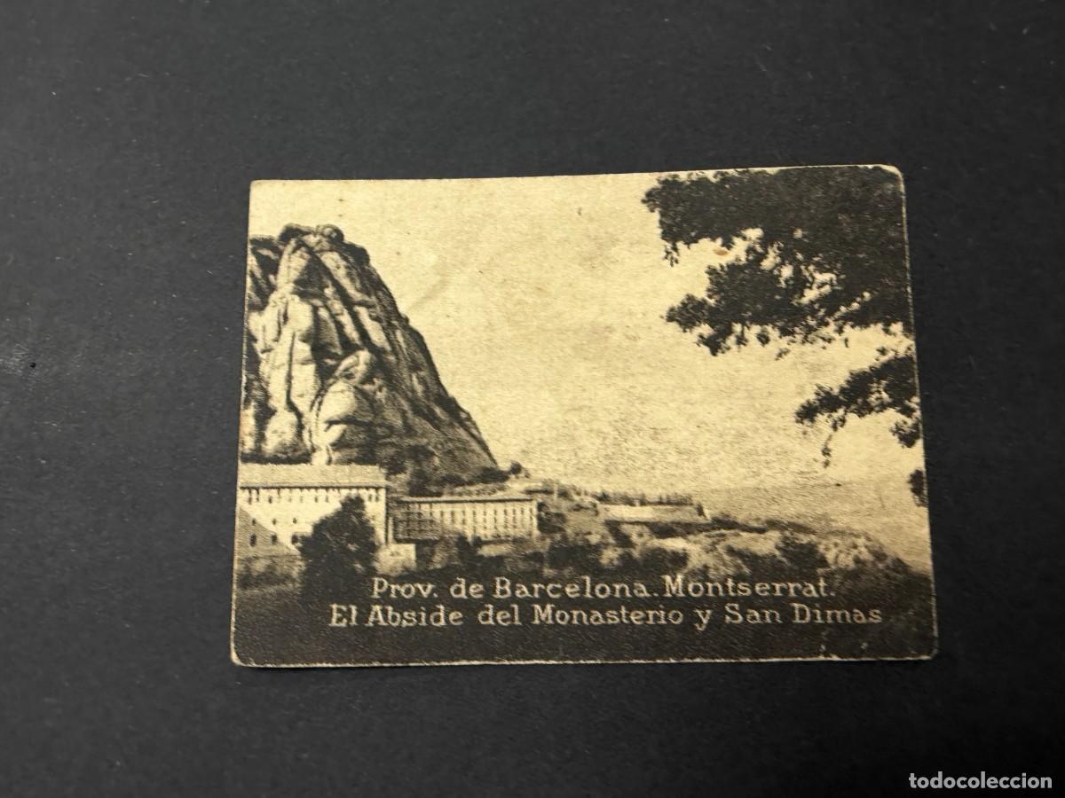 Postales: POSTAL ORIGINAL. D&Eacute;CADA A&Ntilde;OS 30. BARCELONA. MONSTSERRAT. EL ABSIDE DEL MONASTERIO Y SAN DIMAS.