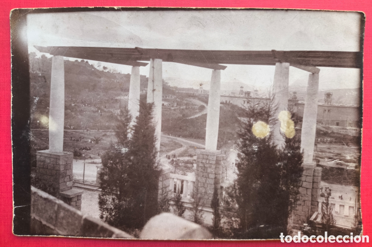 Postales: BARCELONA MONTJU&Iuml;C MIRADOR DE L'ALCALDE JARDINS LARIBAL POSTAL FOTOGR&Aacute;FICA C. 1930
