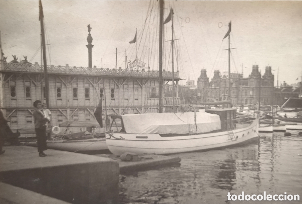 Postales: BARCELONA PORT VELL POSTAL FOTOGR&Aacute;FICA ANIMADA C. 1920