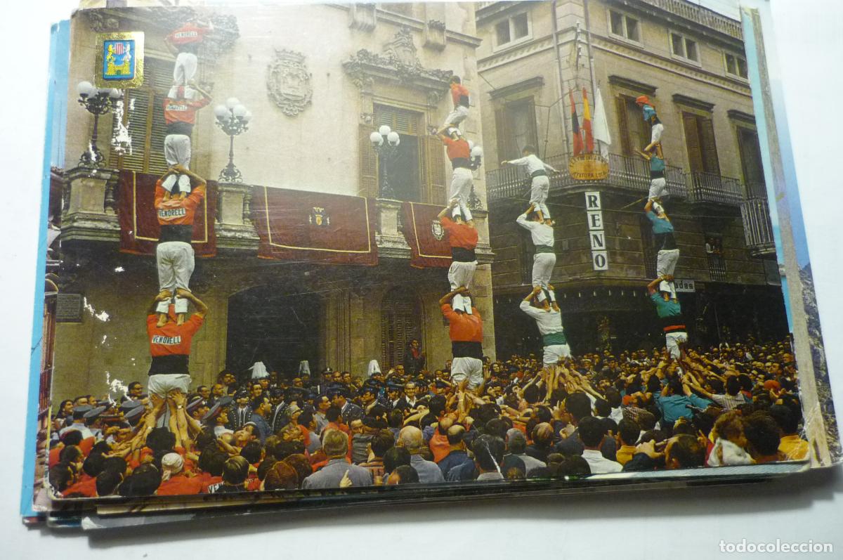 Postales: postal vilafranca del penedes,.torres humanas circulada