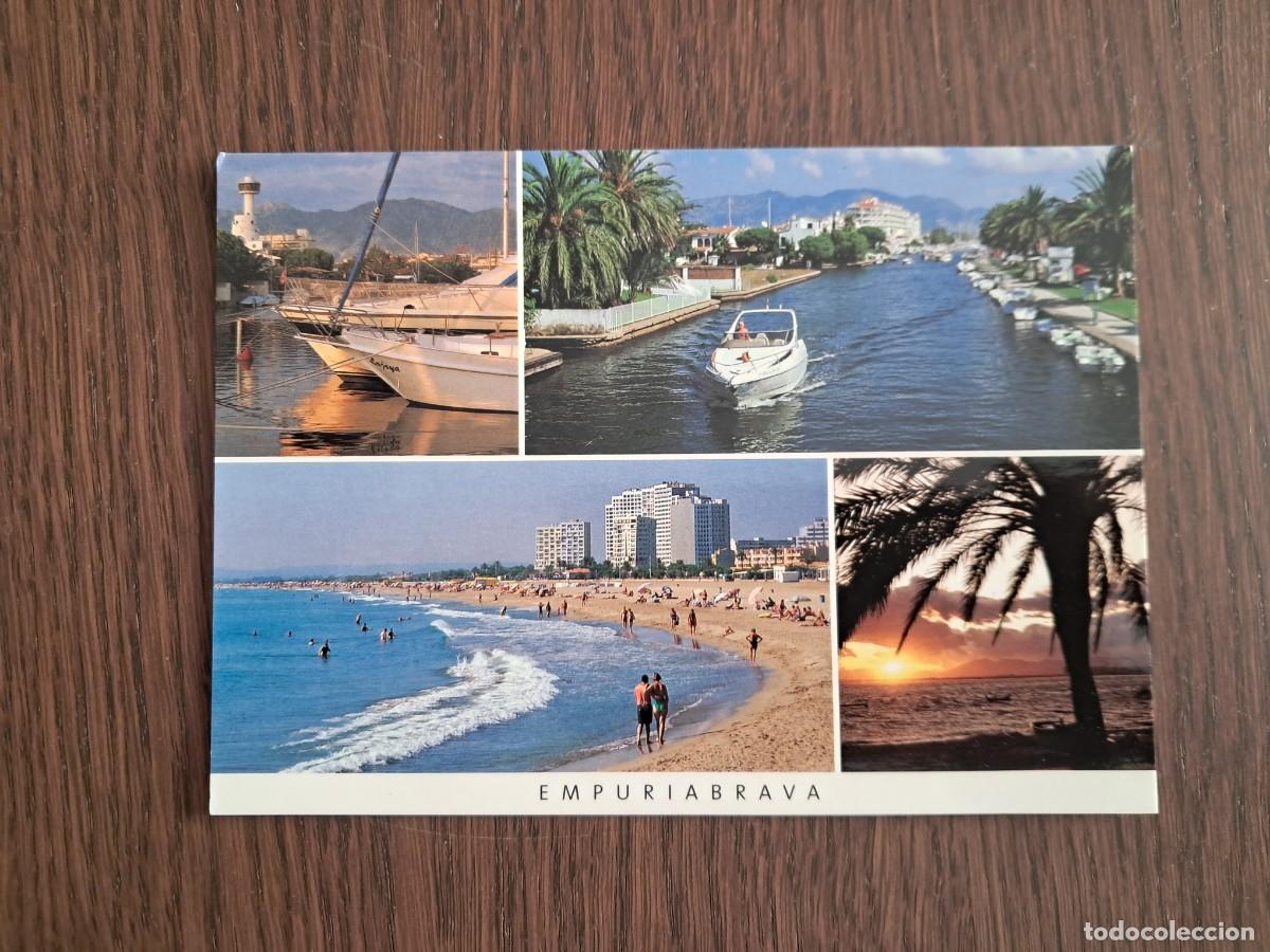 Postales: postal de Espa&ntilde;a, diferentes vistas Empuriabrava, Costa Brava, triangle postals, a&ntilde;o 2005.