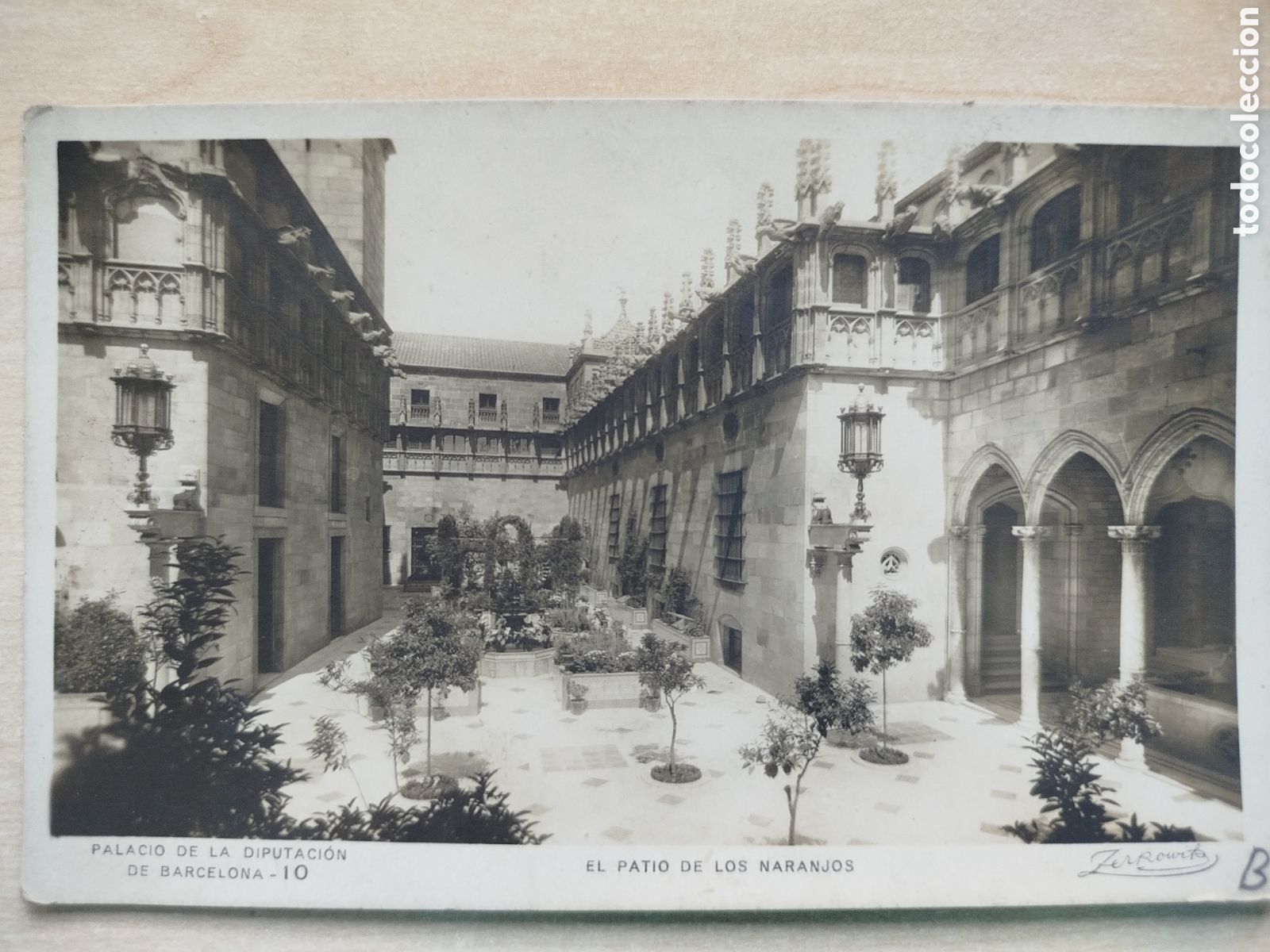 Postales: Palau de la Generalitat, Pati dels Tarongers